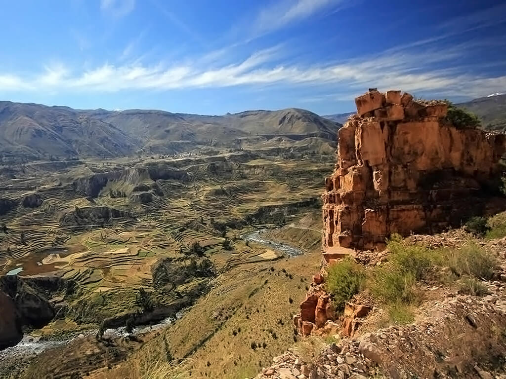 Vue sur le canyon de Colca au Pérou