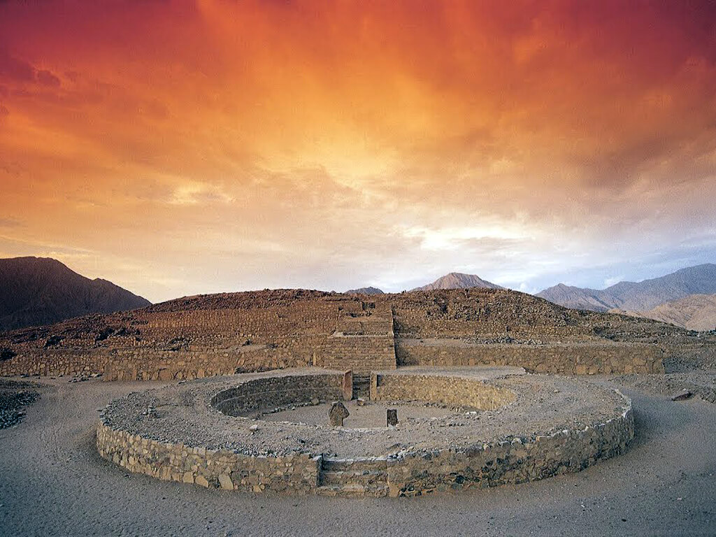 Anciennes civilisations de Caral-Supe au Pérou