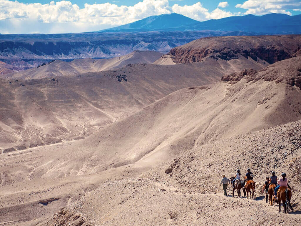 Sur la route des fossiles à cheval au Pérou