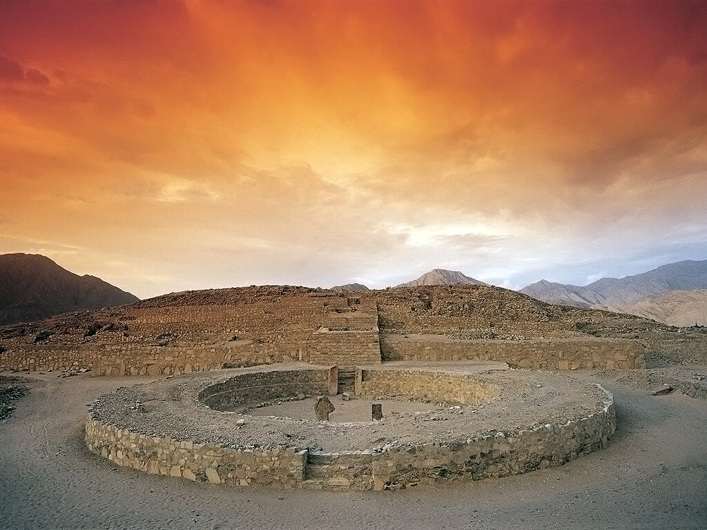 Site archéologique de Caral au Pérou